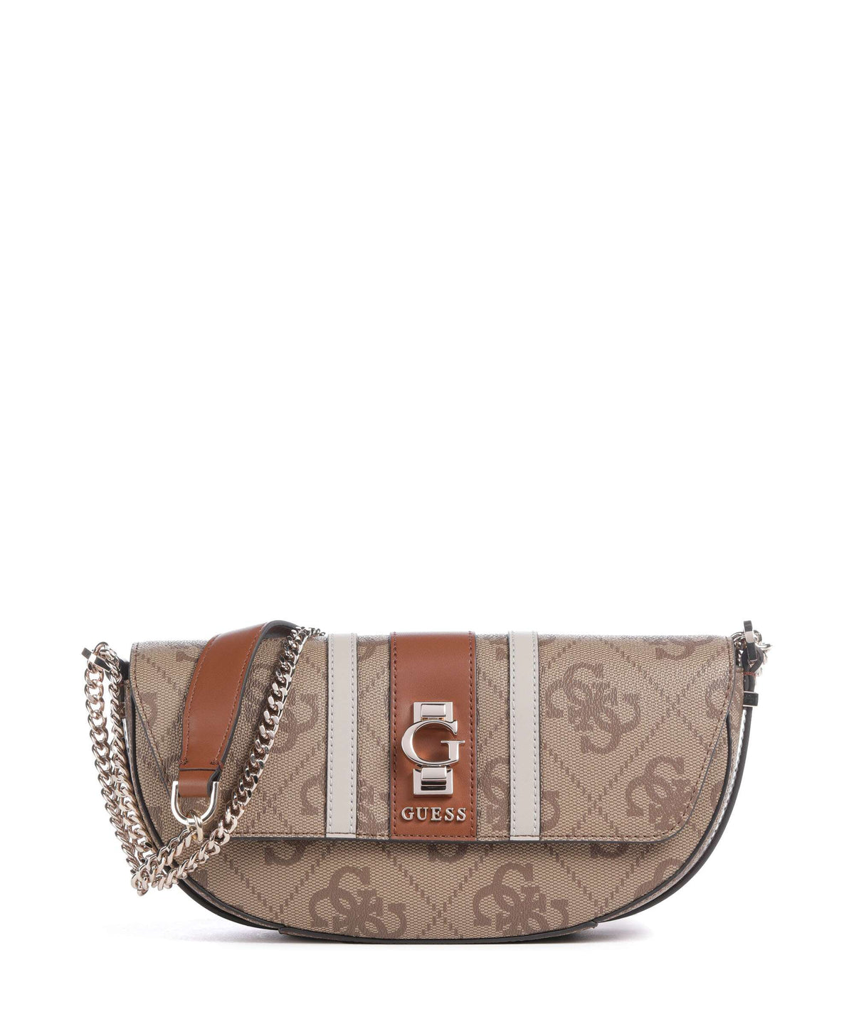 Guess Erenia Shoulder bag latte logo