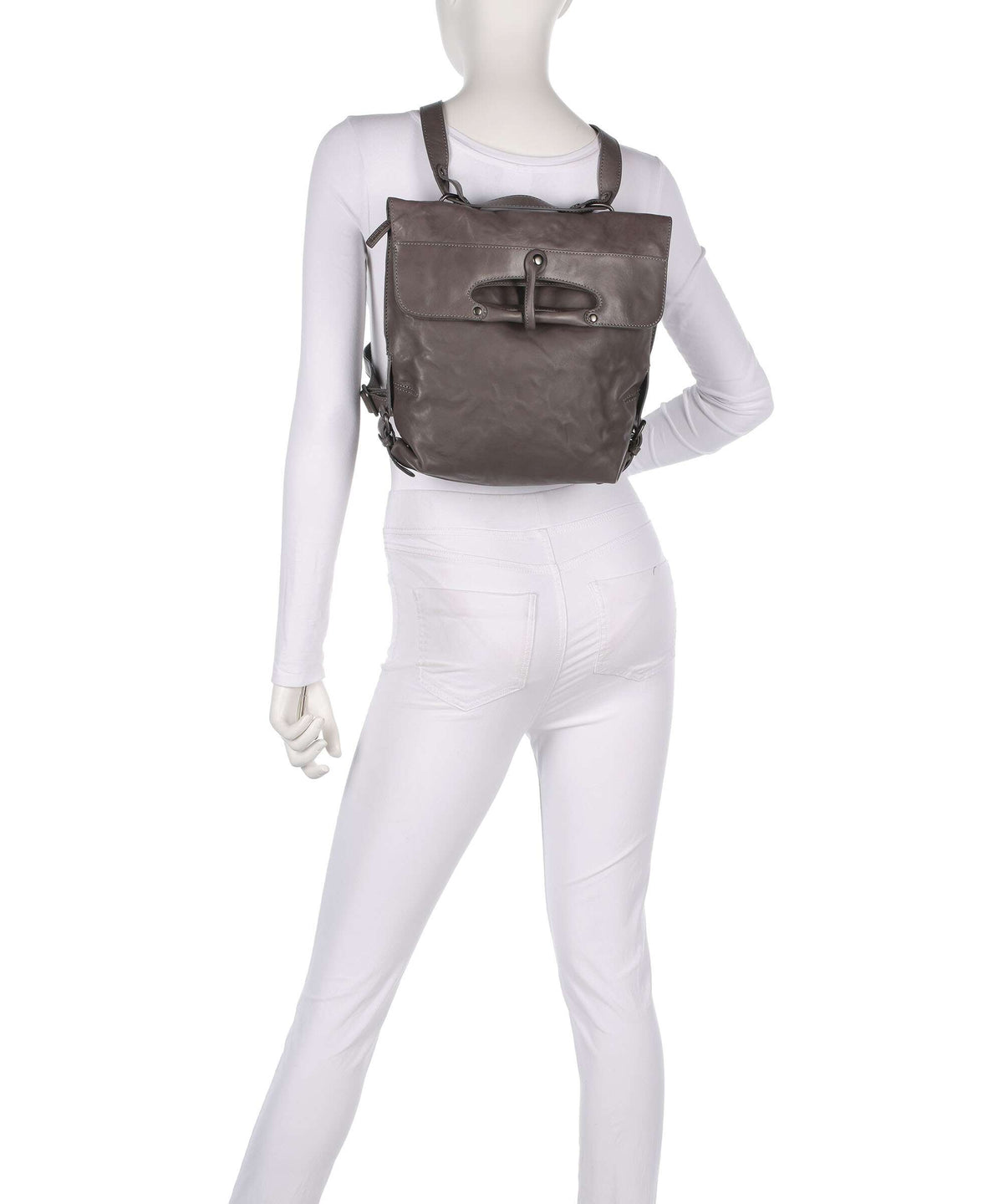 Aunts & Uncles Grandma's Luxury Club Mrs. Mince Pie Backpack bag oyster grey