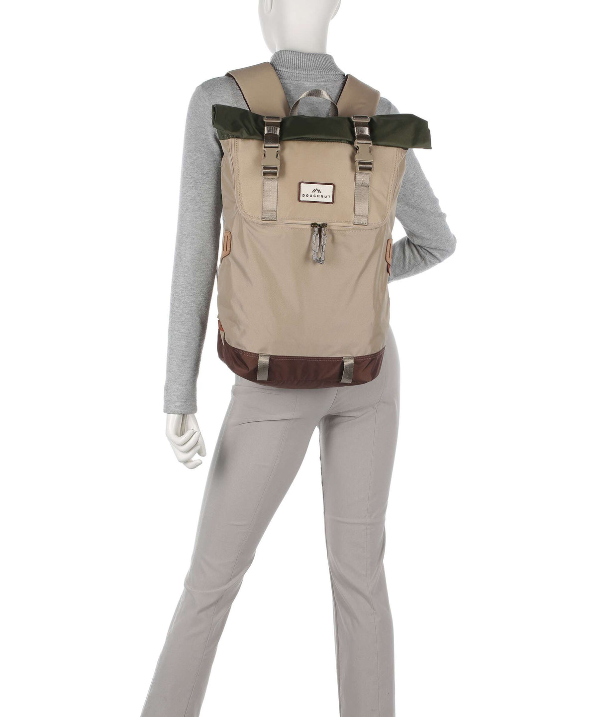 Doughnut Jungle Christopher Rolltop backpack beige