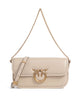 Pinko Love Box Baguette Torba na ramię beige/grigio fumo/antique gold