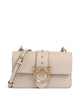 Pinko Love One Mini Torba przez ramię beige/grigio fumo/antique gold