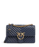 Pinko Love One Classic Torba na ramię blu indaco ombroso/antique gold
