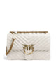 Pinko Love One Classic Torba na ramię bianco seta/antique gold