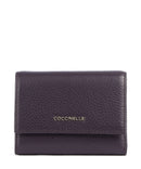 Coccinelle Metallic Soft RFID Portfel prune