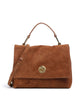 Coccinelle Liya Suede Torebka cognac