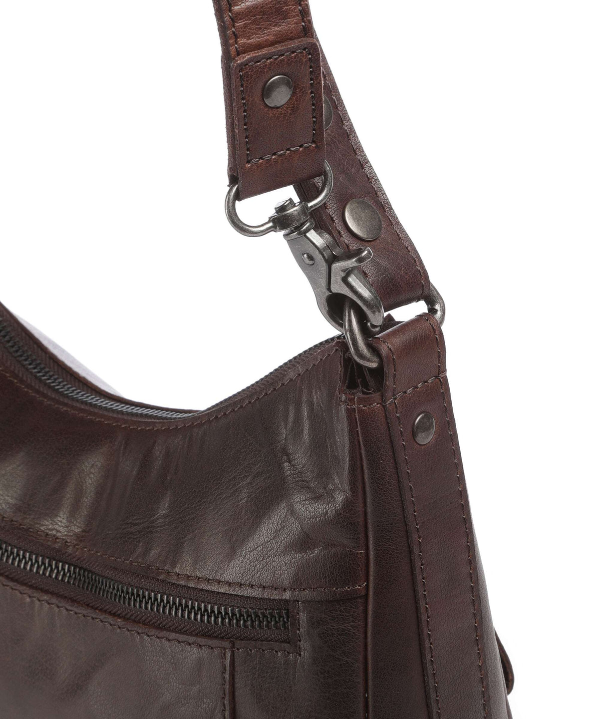 Spikes & Sparrow Bronco Candee Hobo bag dunkelbraun