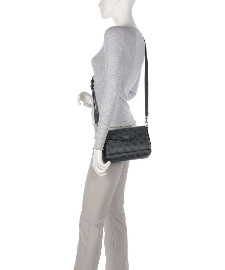 Guess Brenton Eco Shoulder bag coal logo