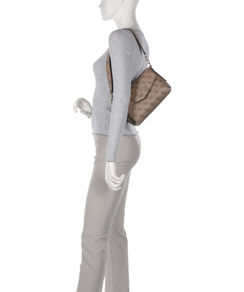 Guess Brenton Eco Shoulder bag latte logo