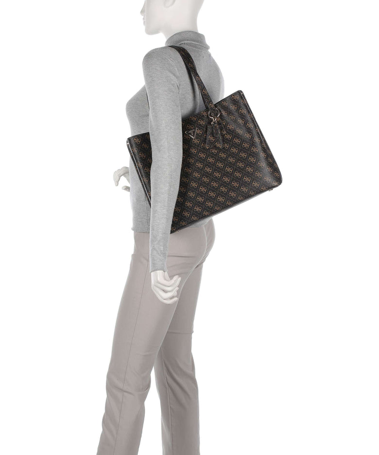 Guess Meridian Tote bag brown logo