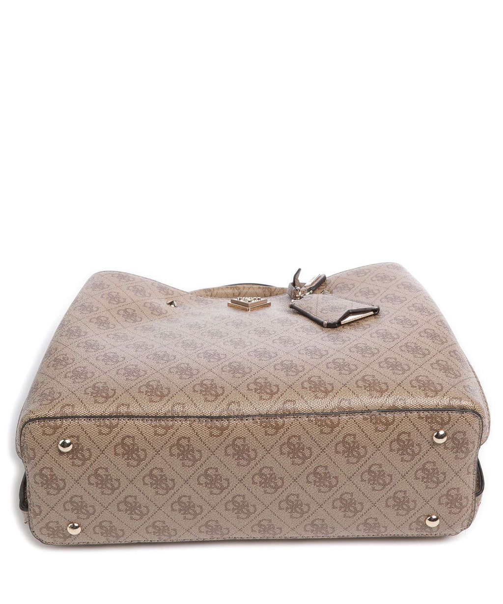 Guess Meridian Handbag latte logo