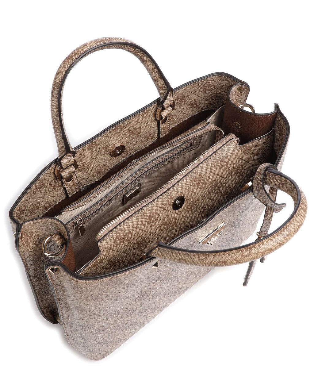 Guess Meridian Handbag latte logo