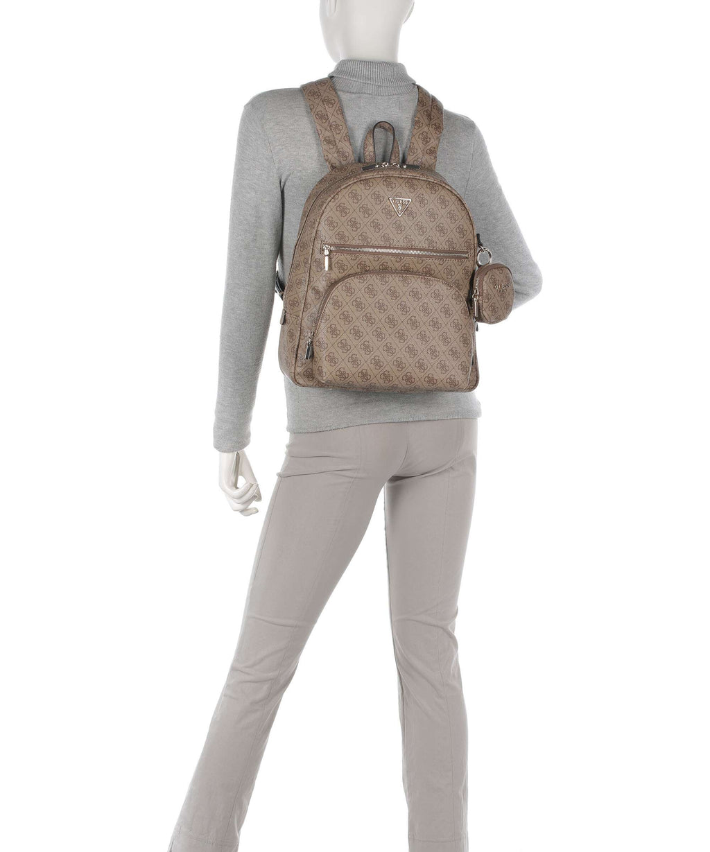 Guess Power Play Backpack latte logo