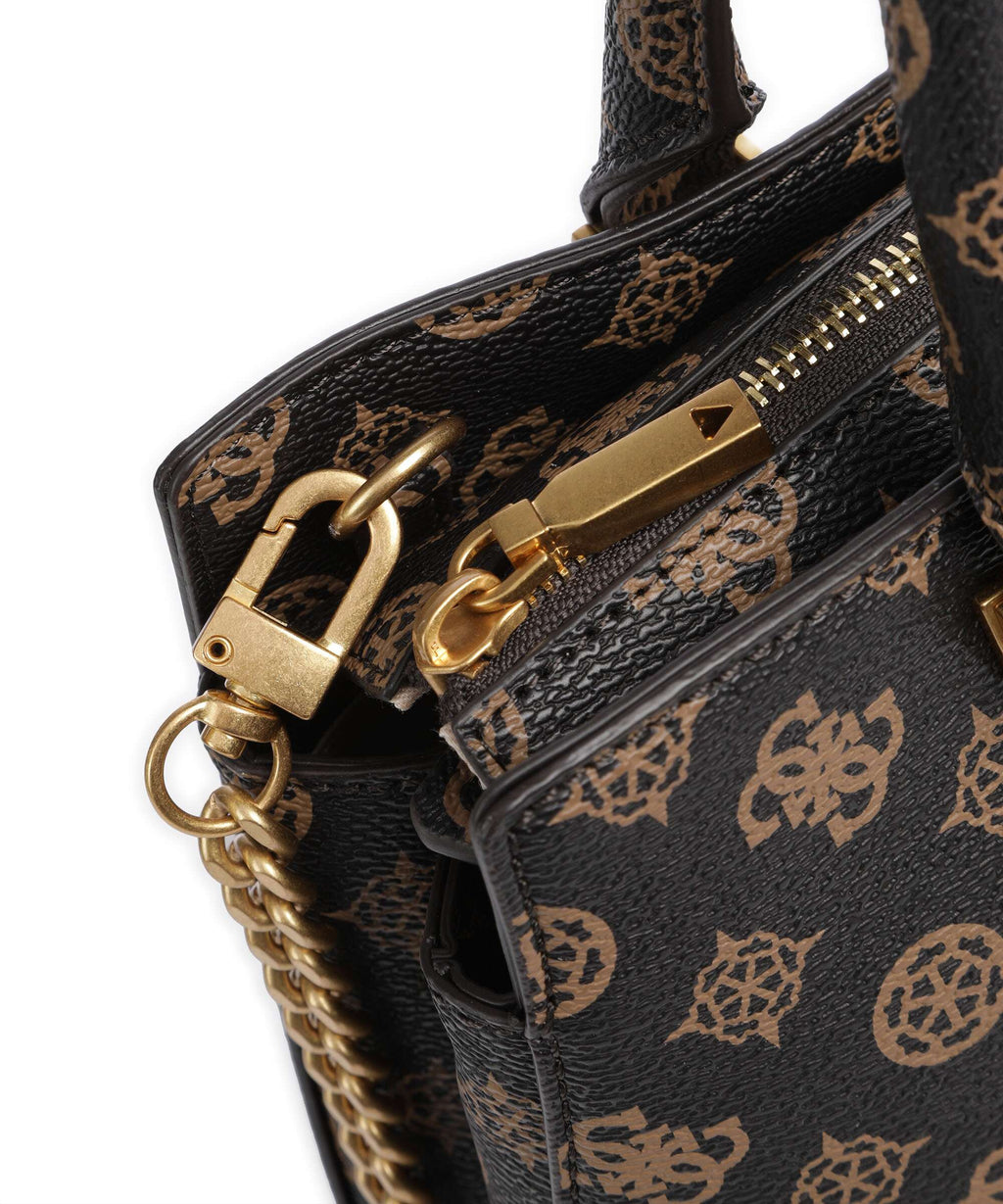 Guess Kuba Handbag mocha logo