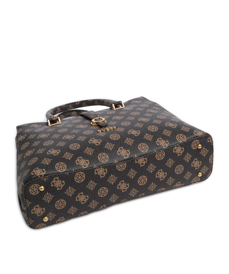 Guess Kuba Handbag mocha logo