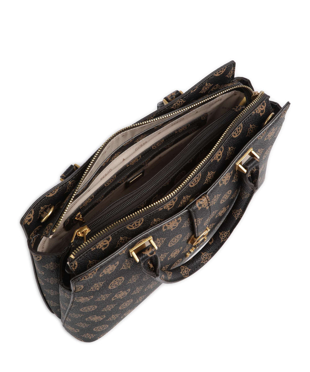 Guess Kuba Handbag mocha logo