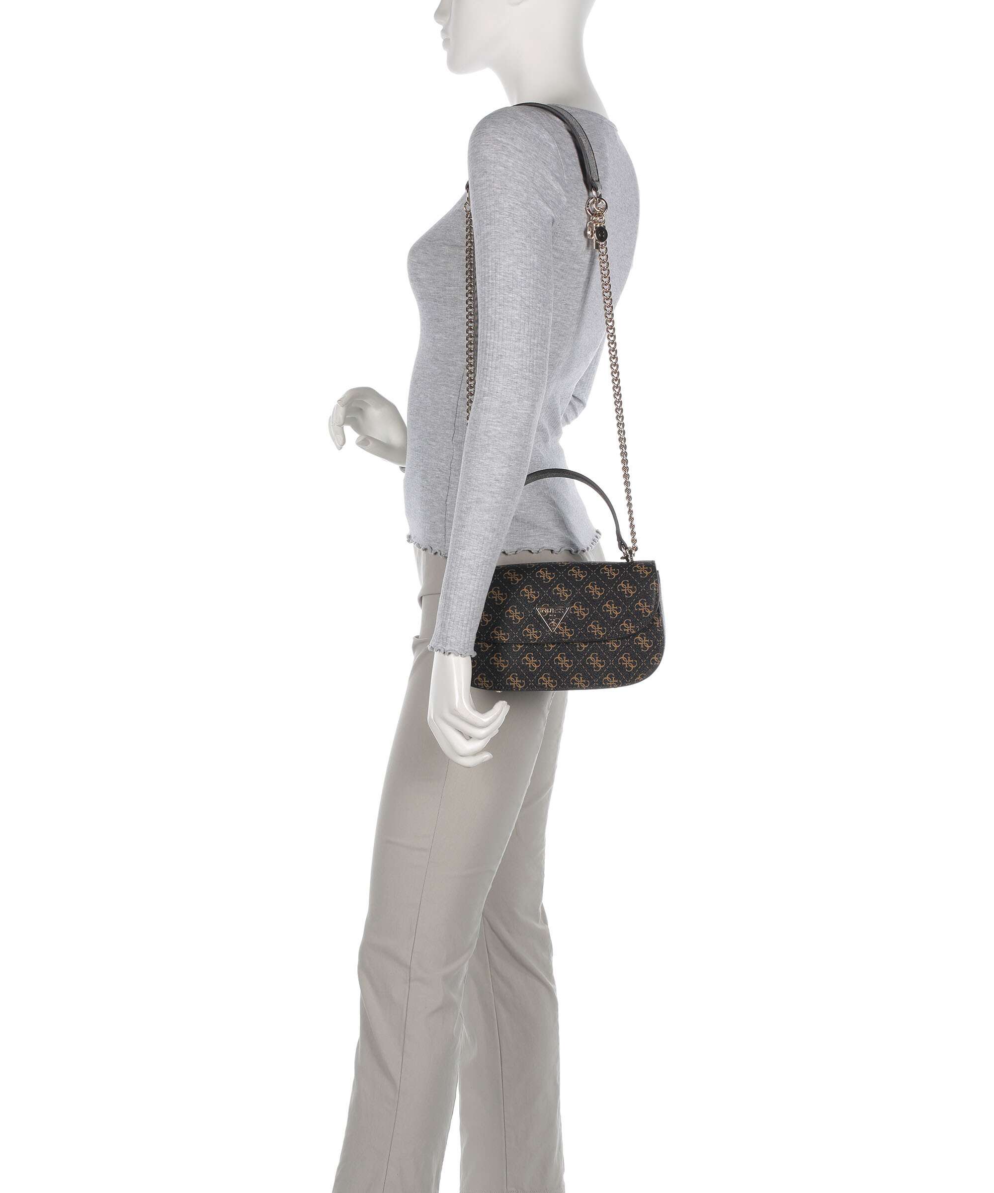 Guess Erica Eco Shoulder bag brown logo