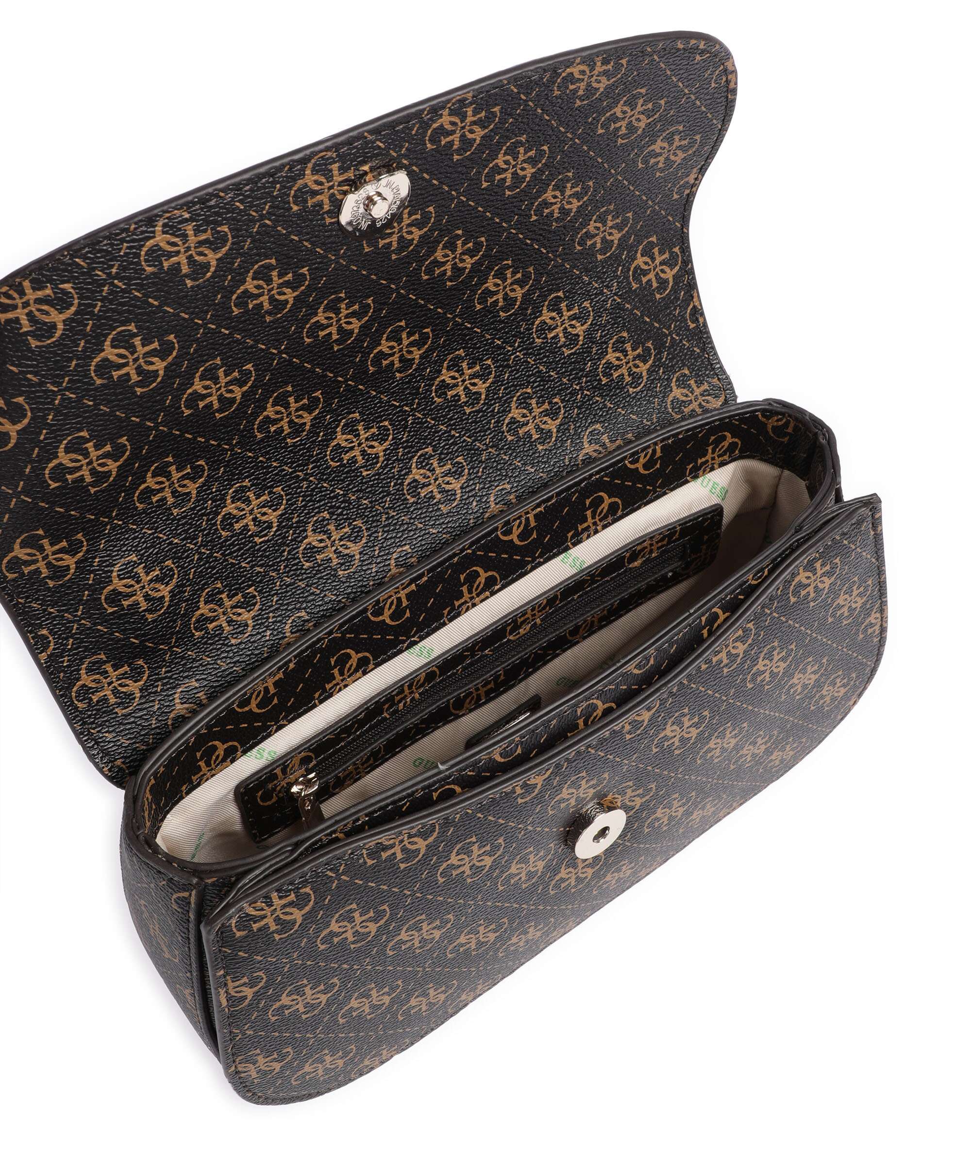 Guess Erica Eco Shoulder bag brown logo
