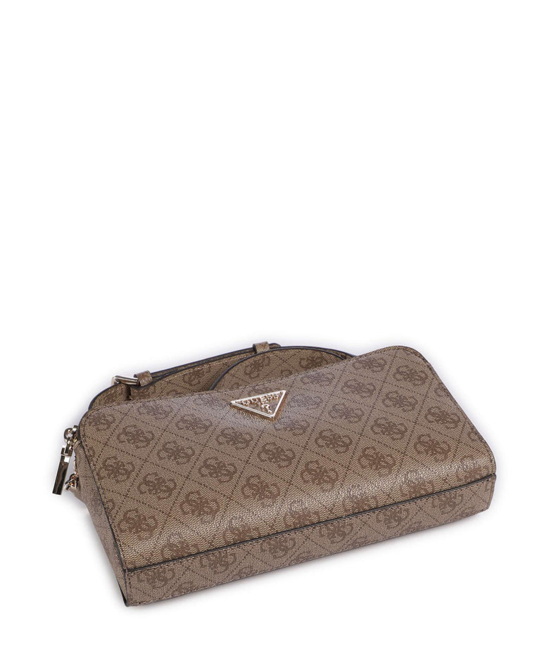 Guess Erica Eco Crossbody bag latte logo