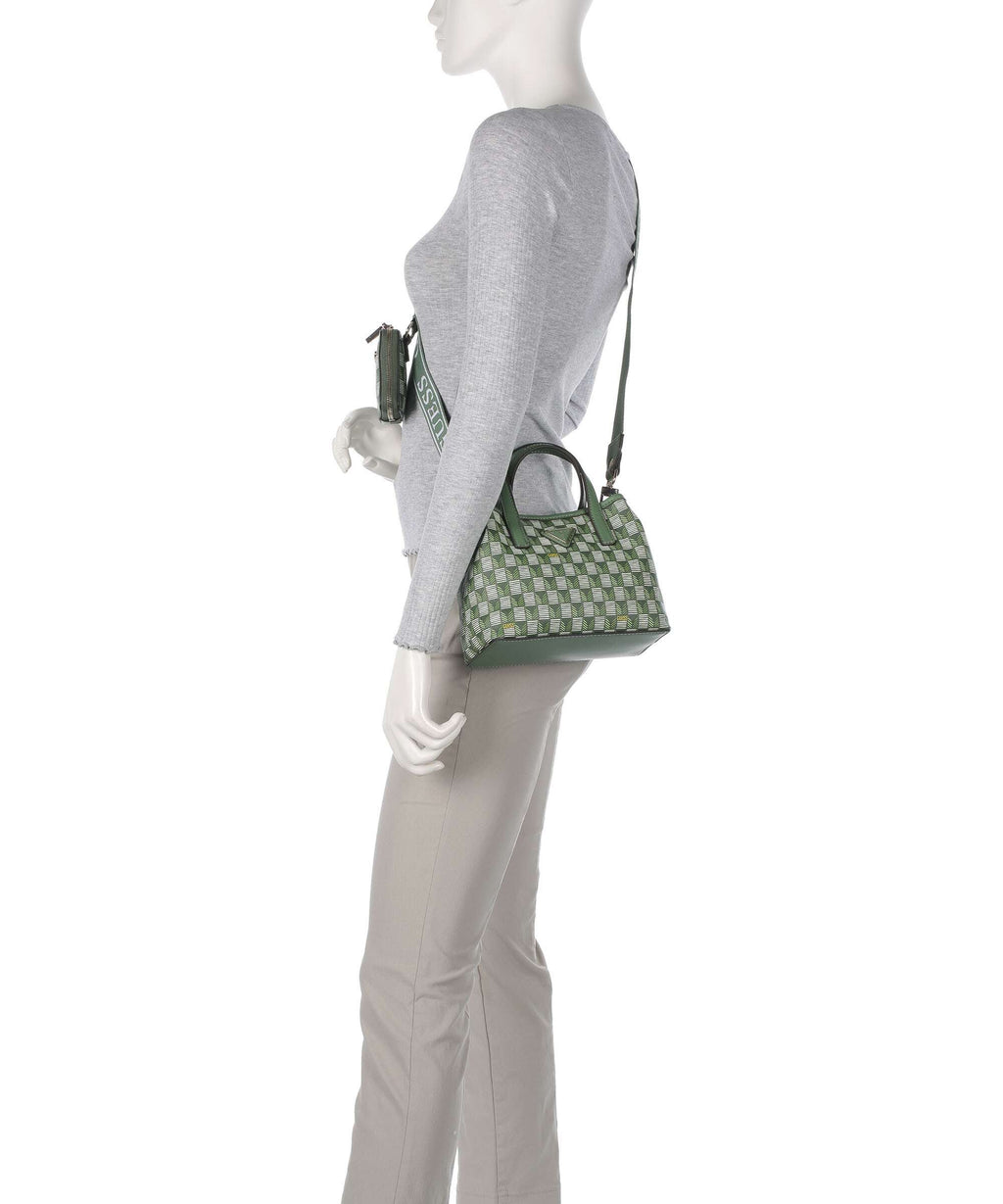 Guess G Wave Mini Handbag green logo