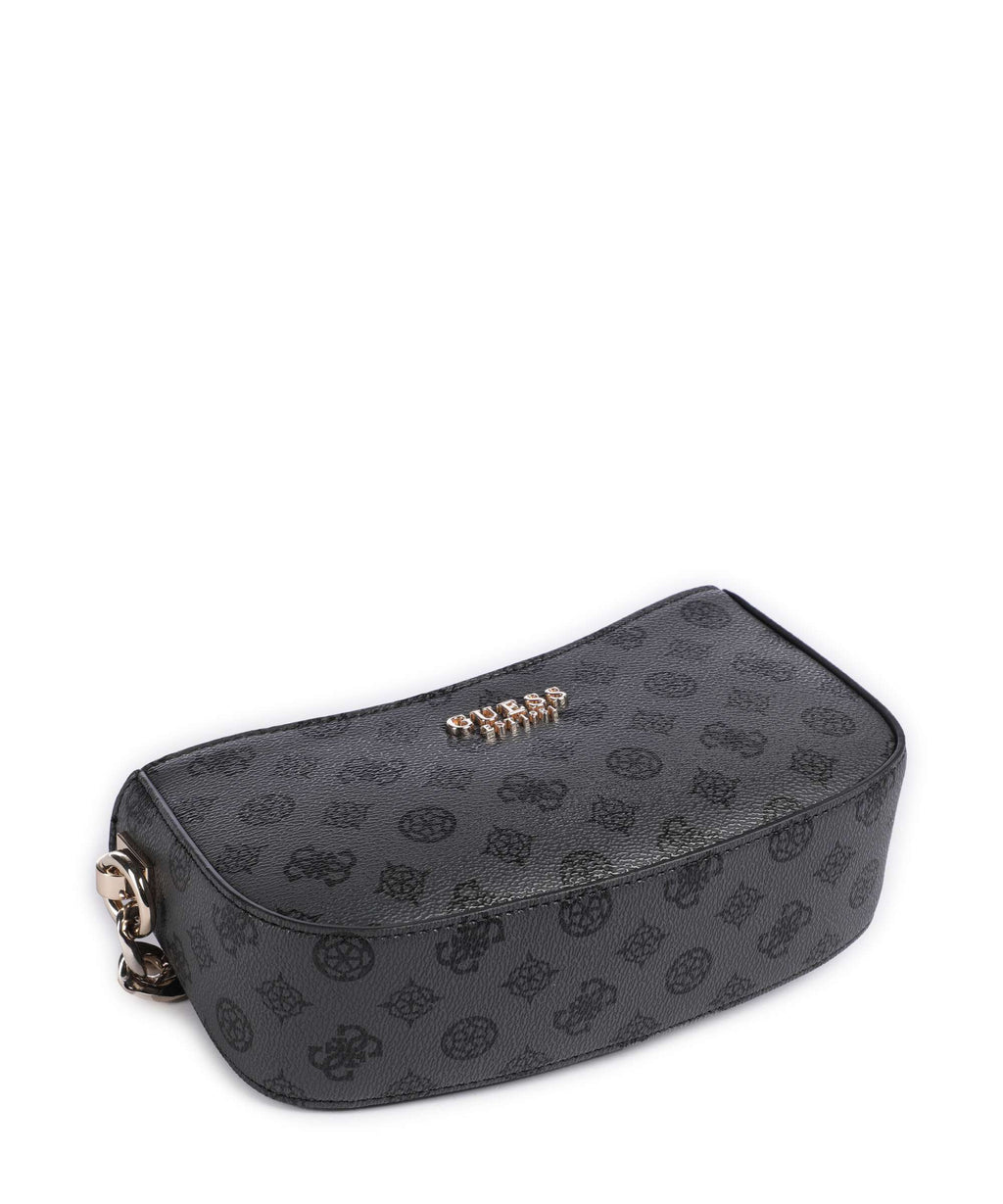 Guess Evelune Shoulder bag charcoal logo