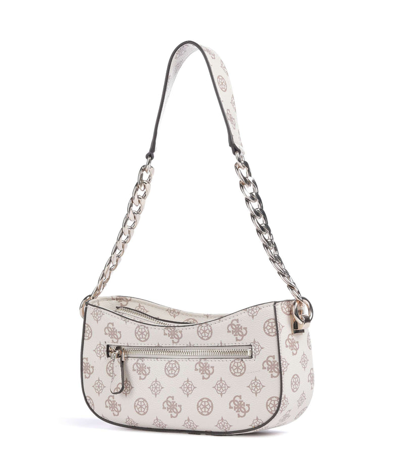 Guess Evelune Shoulder bag cream logo