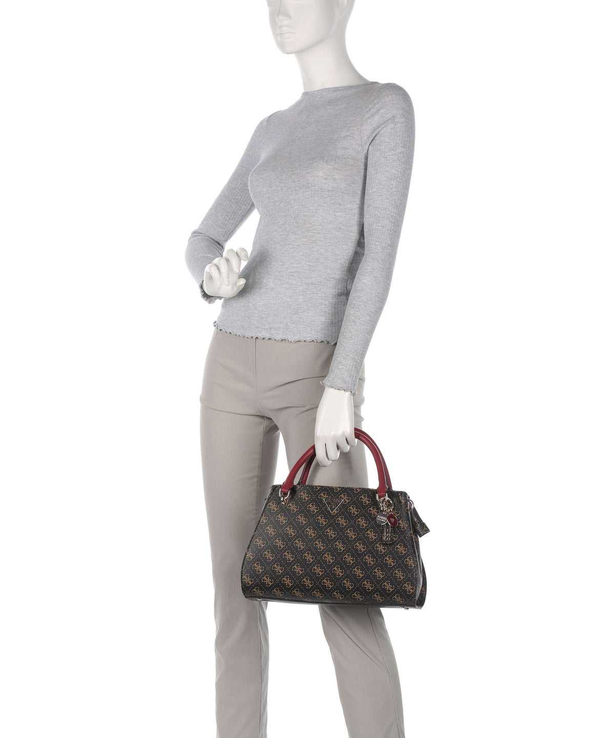 Guess Noelle Q Logo Handbag brown