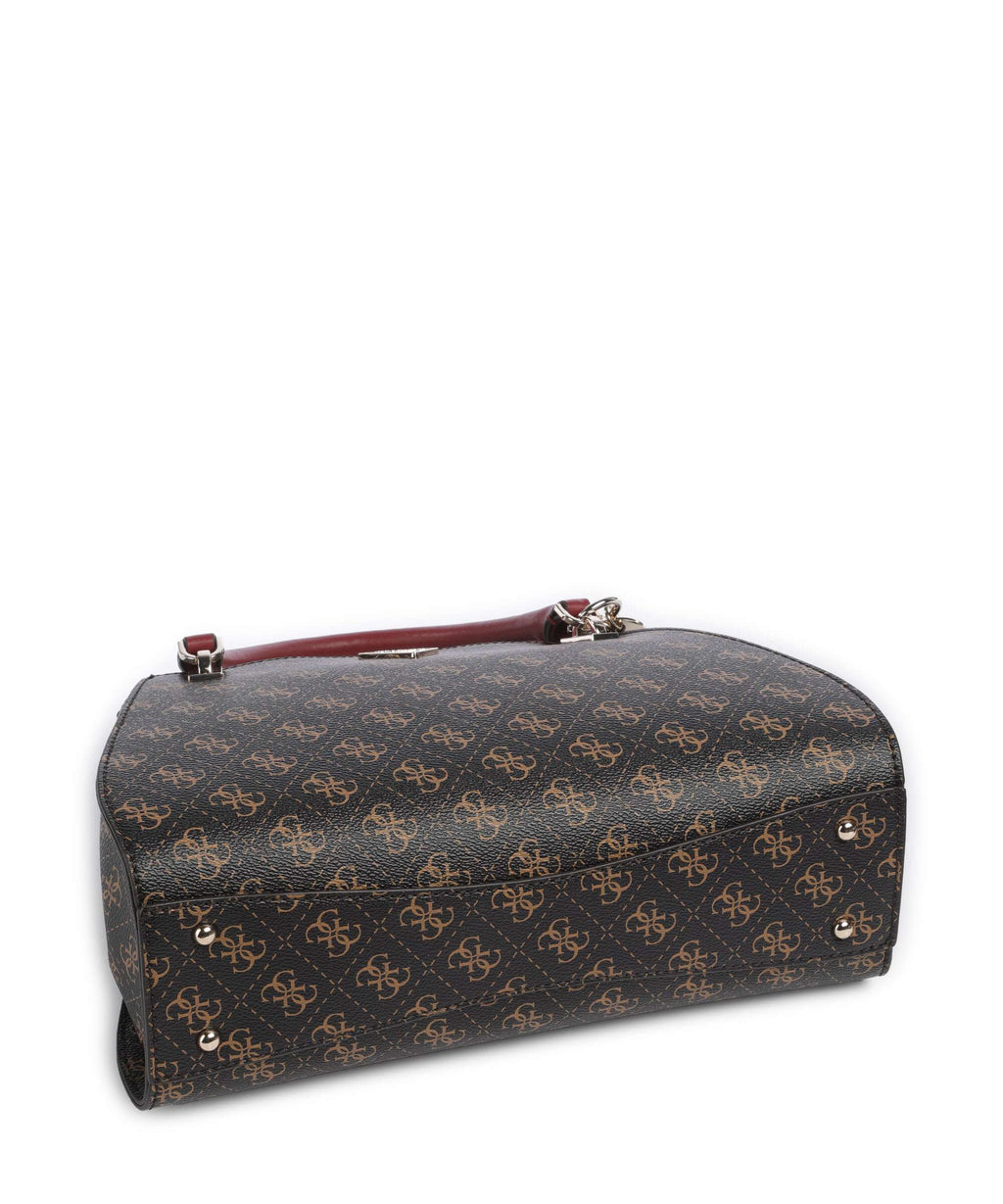 Guess Noelle Q Logo Handbag brown