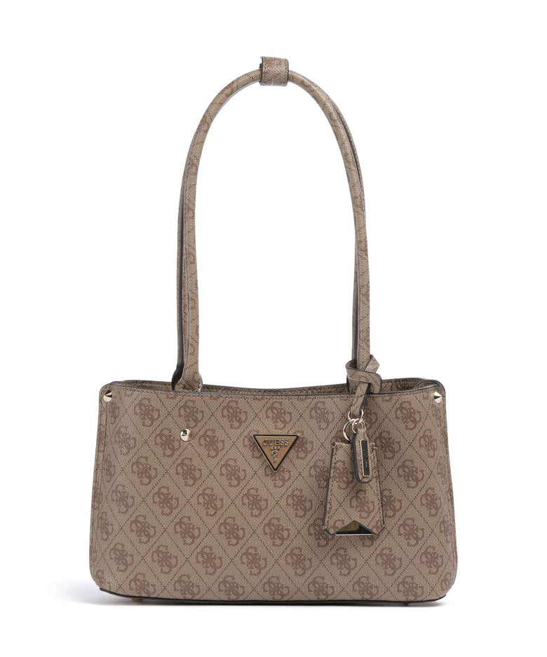 Guess Meridian 4G Logo Shoulder bag latte logo