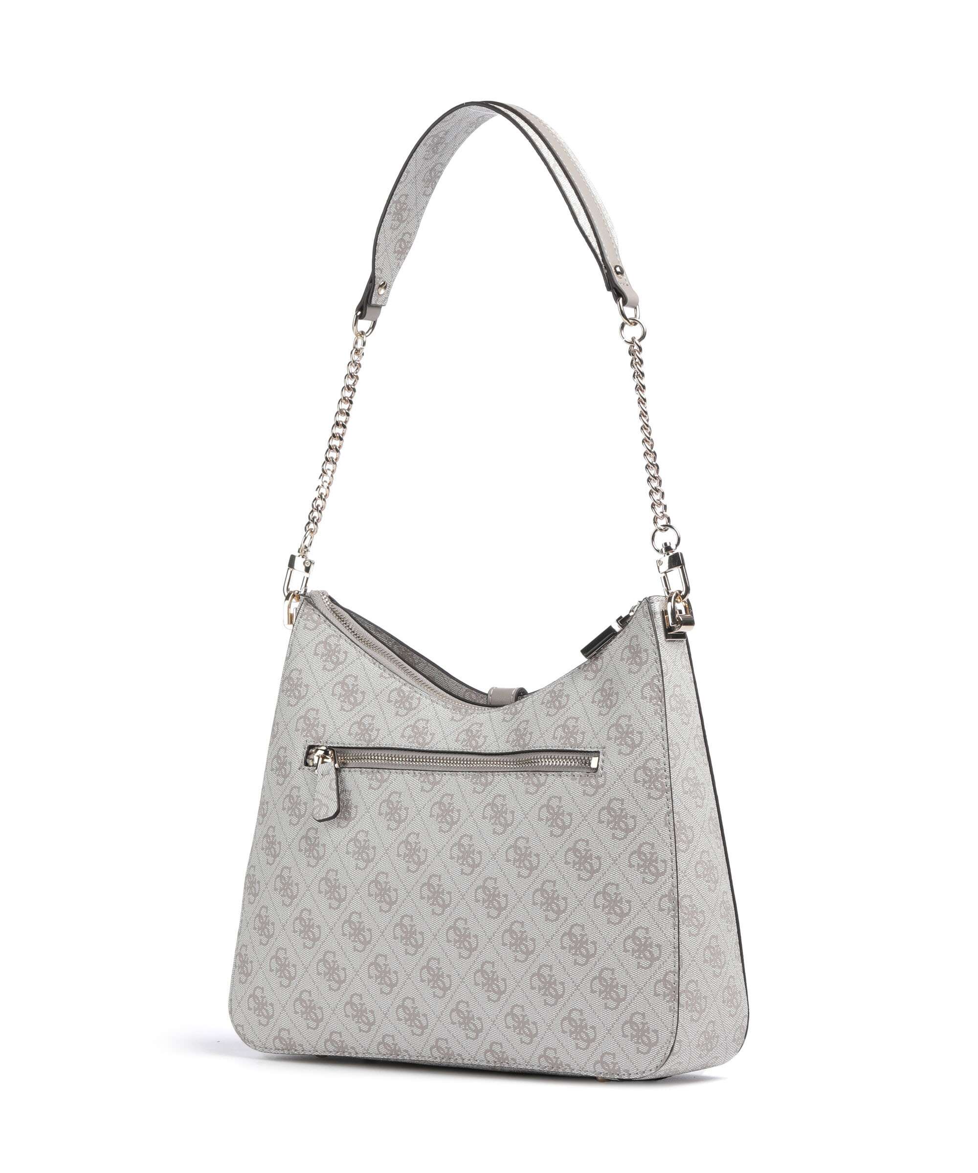 Guess Zamira Shoulder bag dark taupe logo