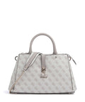 Guess Zamira Handbag dark taupe logo