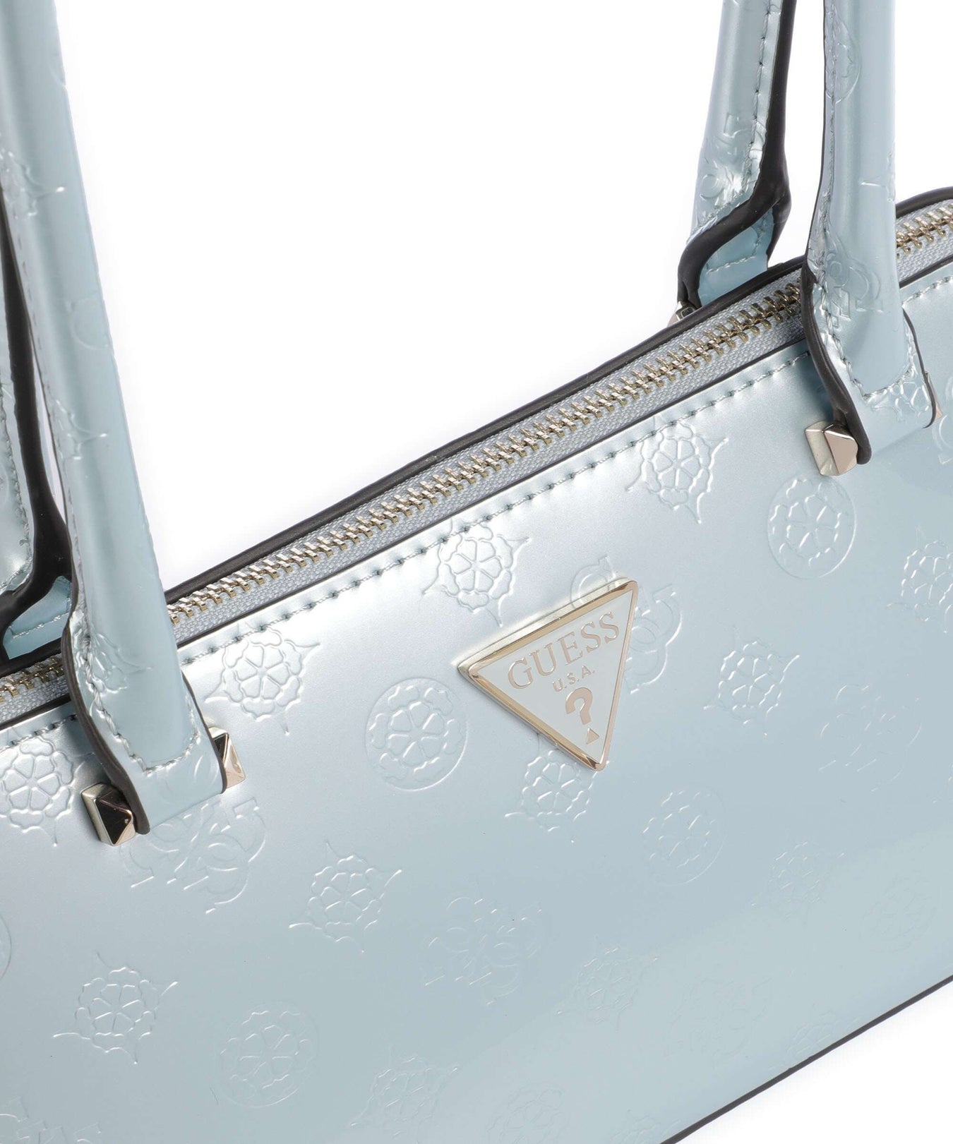 Guess Arnela Shoulder bag powder blue logo