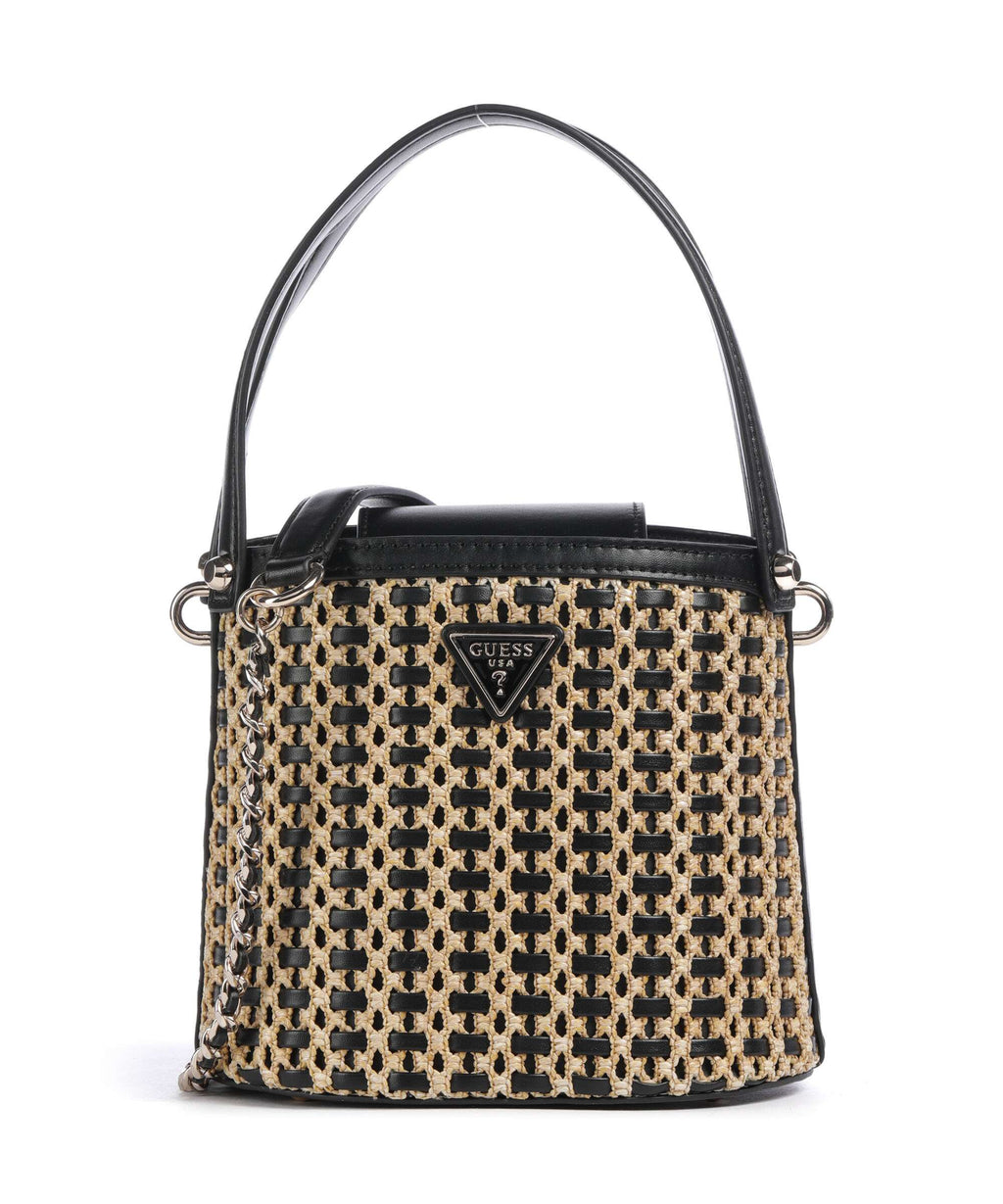 Guess Atalia Bucket bag natural/black