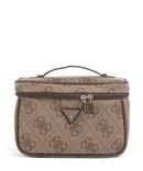 Guess Berta 4G Logo Toiletry bag latte logo/brown