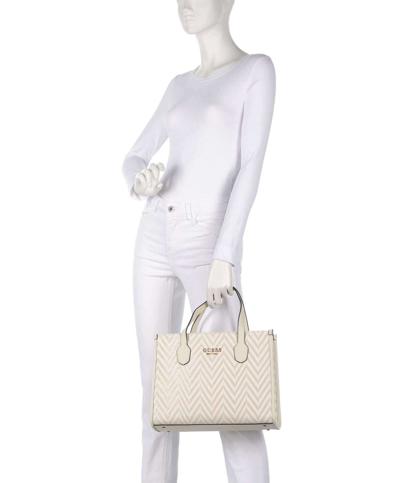 Guess Silvana Handbag offwhite