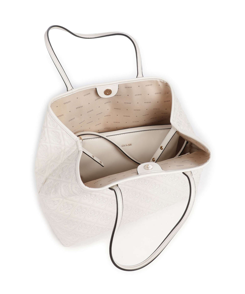 Guess Adelasia Tote bag offwhite