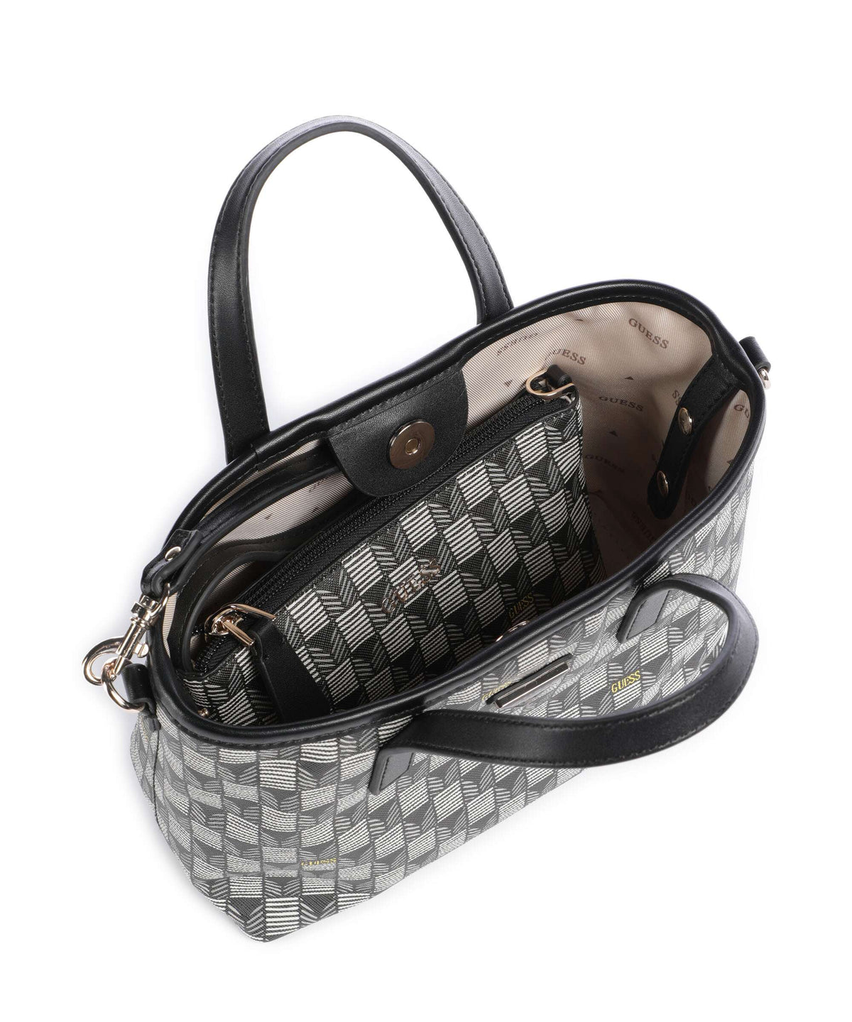 Guess G Wave Handbag black logo