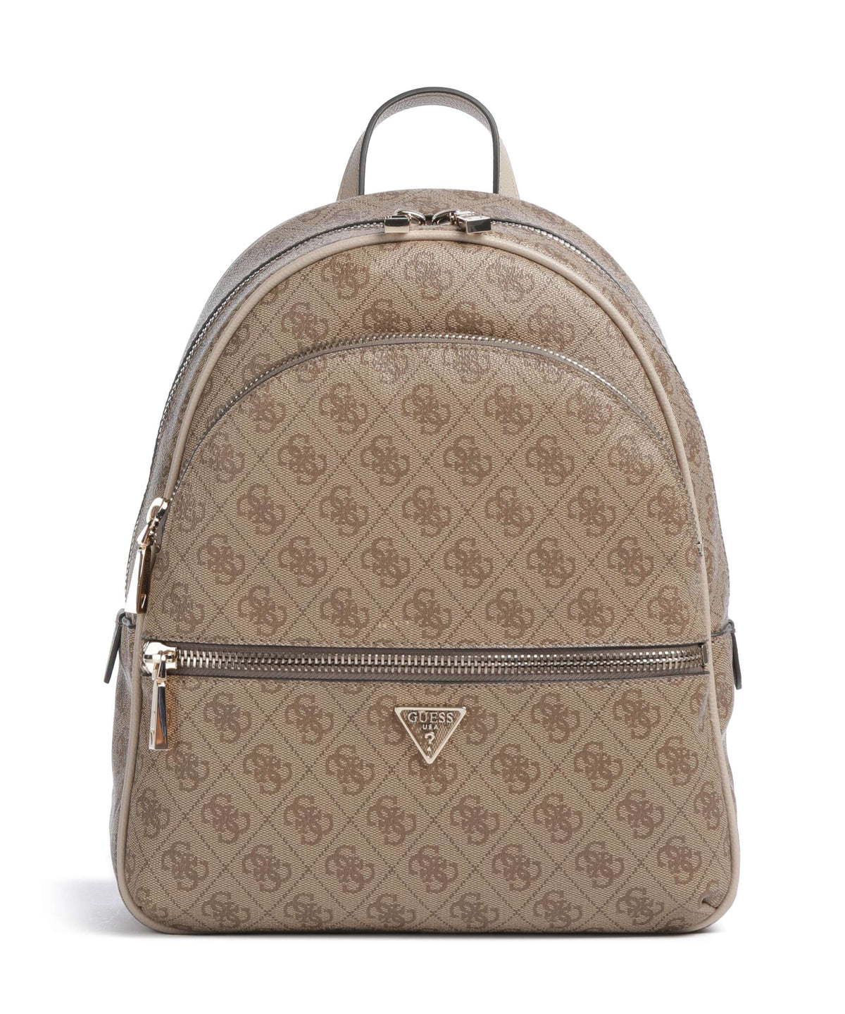 Guess Manhattan II Large Backpack latte logo