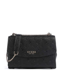 Guess Phoebe Peony Debossed Torba na ramię black logo