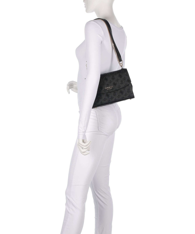 Guess Phoebe Peony Debossed Shoulder bag black logo