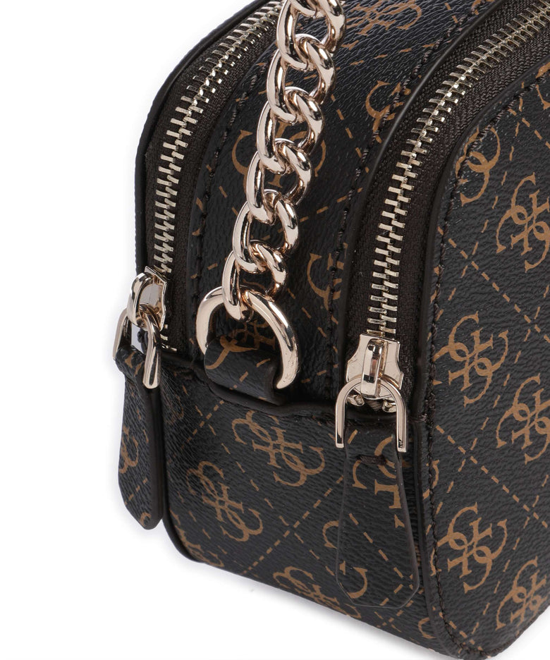 Guess Noelle Q Logo Crossbody bag brown logo