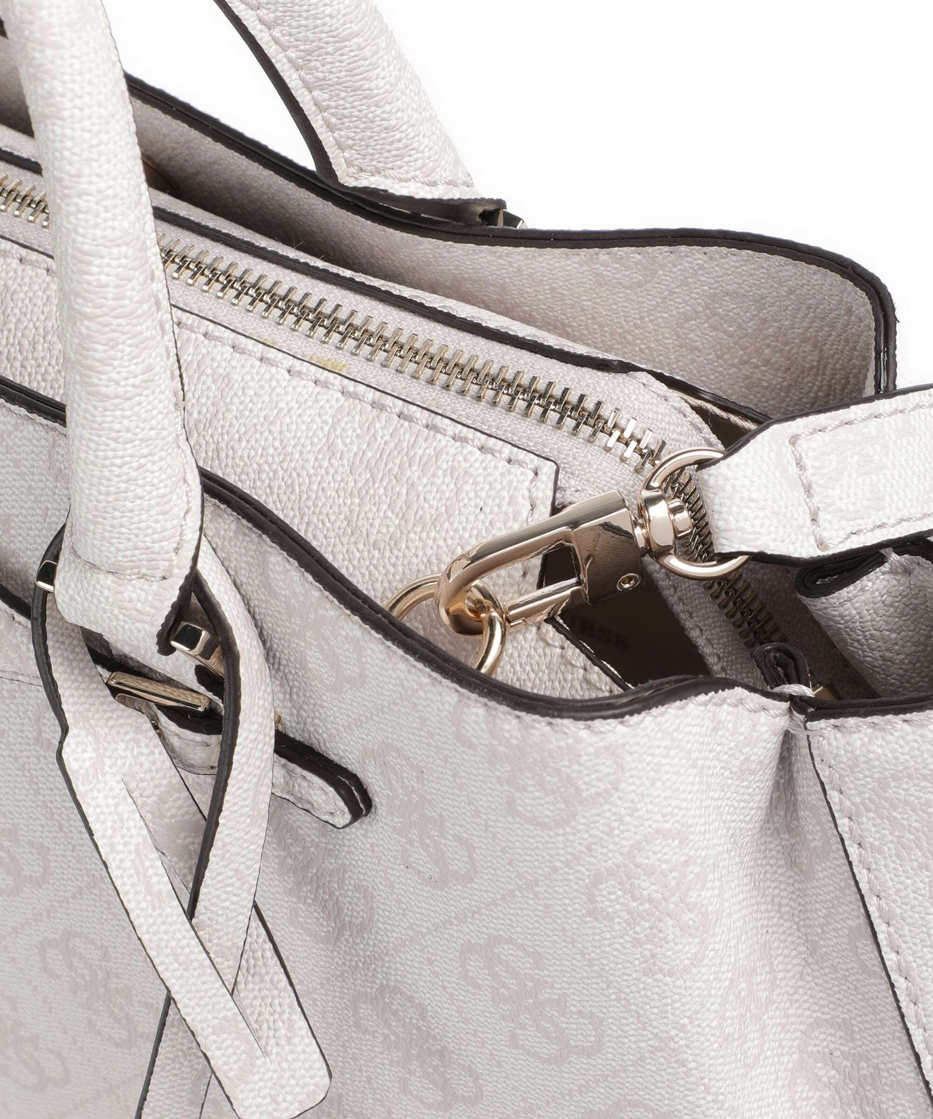 Guess Katya 4G Logo Handbag white logo