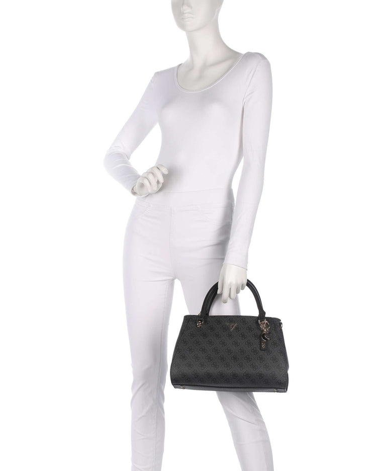 Guess Noelle 4G Logo Handbag coal logo