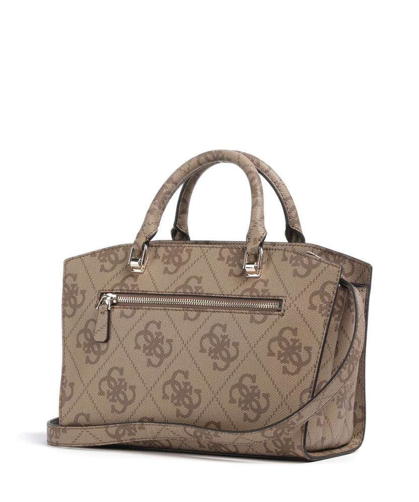 Guess Queensland Big 4G Logo Handbag latte logo