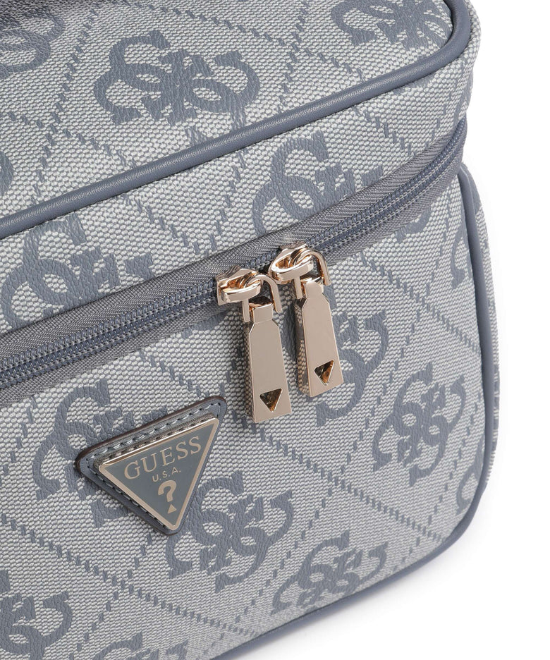 Guess Berta 4G Logo Toiletry bag slate grey