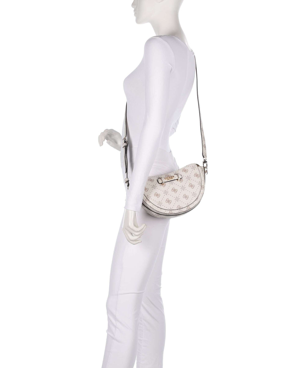 Guess Silia Crossbody bag vanilla logo