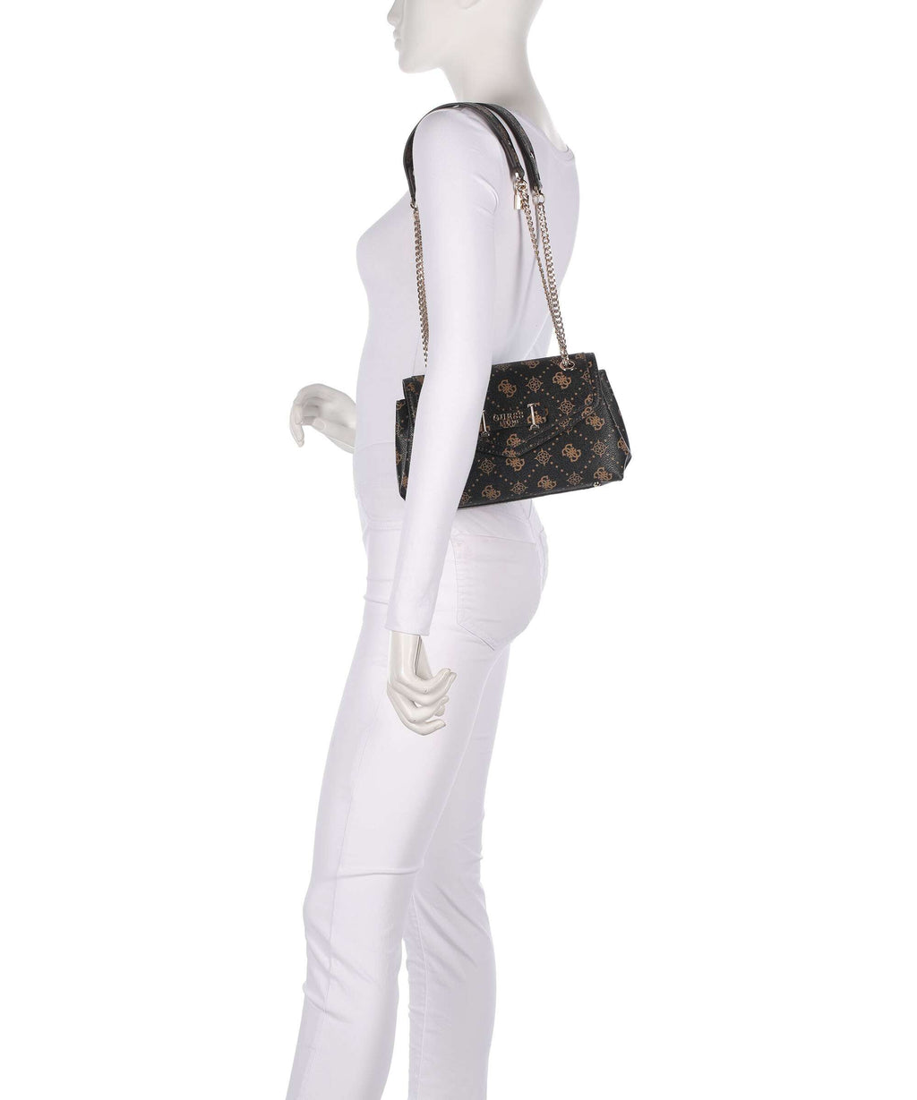 Guess Silia Shoulder bag espresso logo