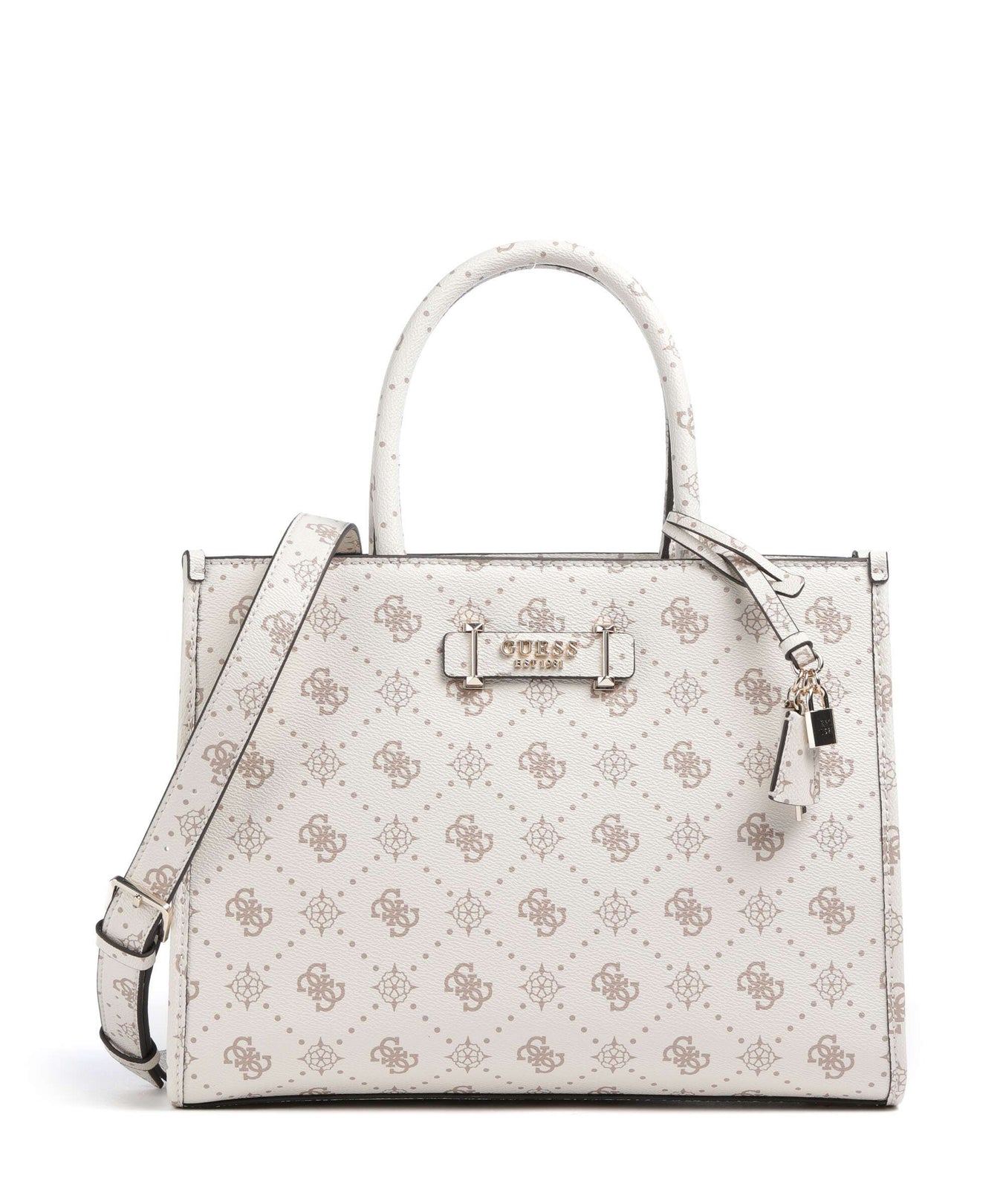 Guess Silia Handbag vanilla logo