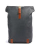 Brooks England Pickwick Cotton Canvas Small Rolltop Backpack grey