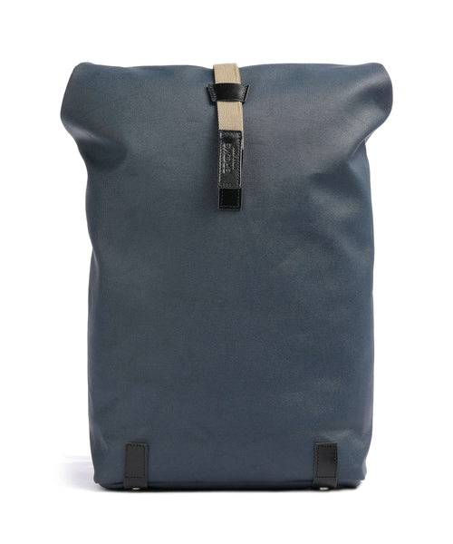 Brooks England Pickwick Cotton Canvas Large Rolltop backpack dark blue