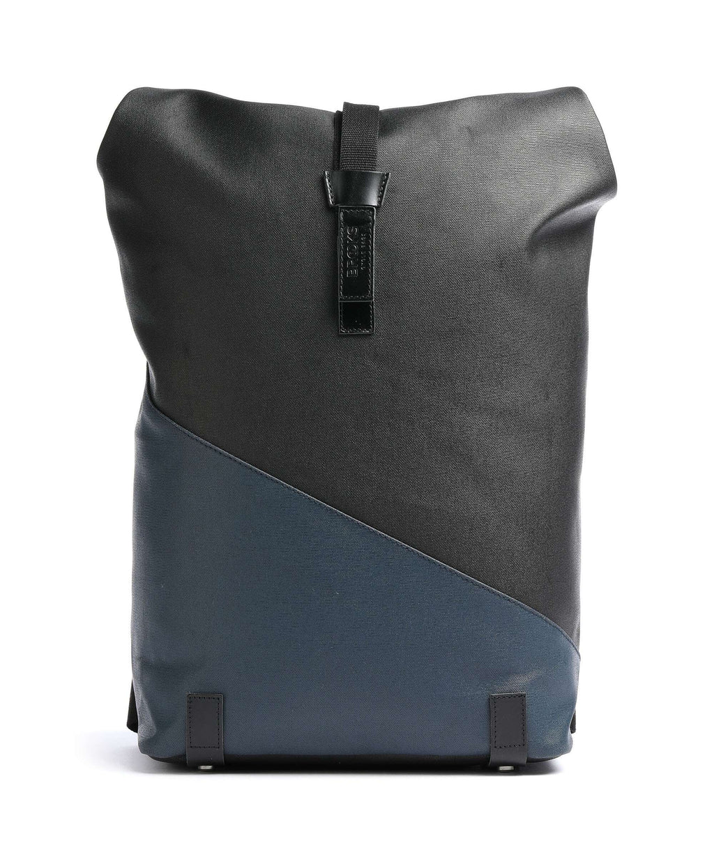 Brooks England Pickwick Patchwork Large Rolltop backpack black/dark blue